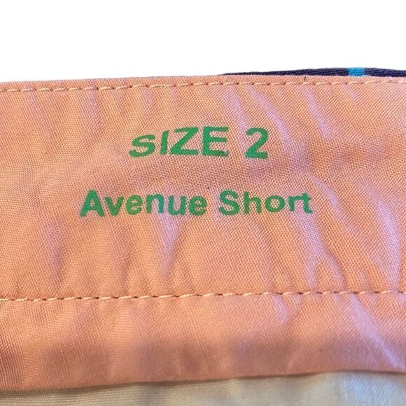 Lilly Pulitzer Sz 2 Blue Pink Coral & Fish Print Avenue Short Side Pockets Short - Picture 7 of 9
